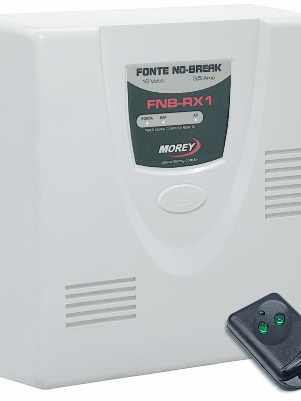 FNB-RX1 - Fonte No-break 12V-3,5A com Timer Digital e Controle Remoto para uma porta